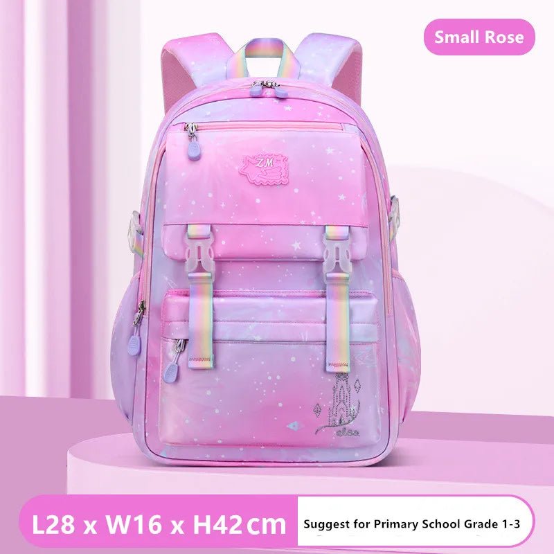 Cute Korean-Style Girls' Elementary School Backpack: Waterproof, Purple