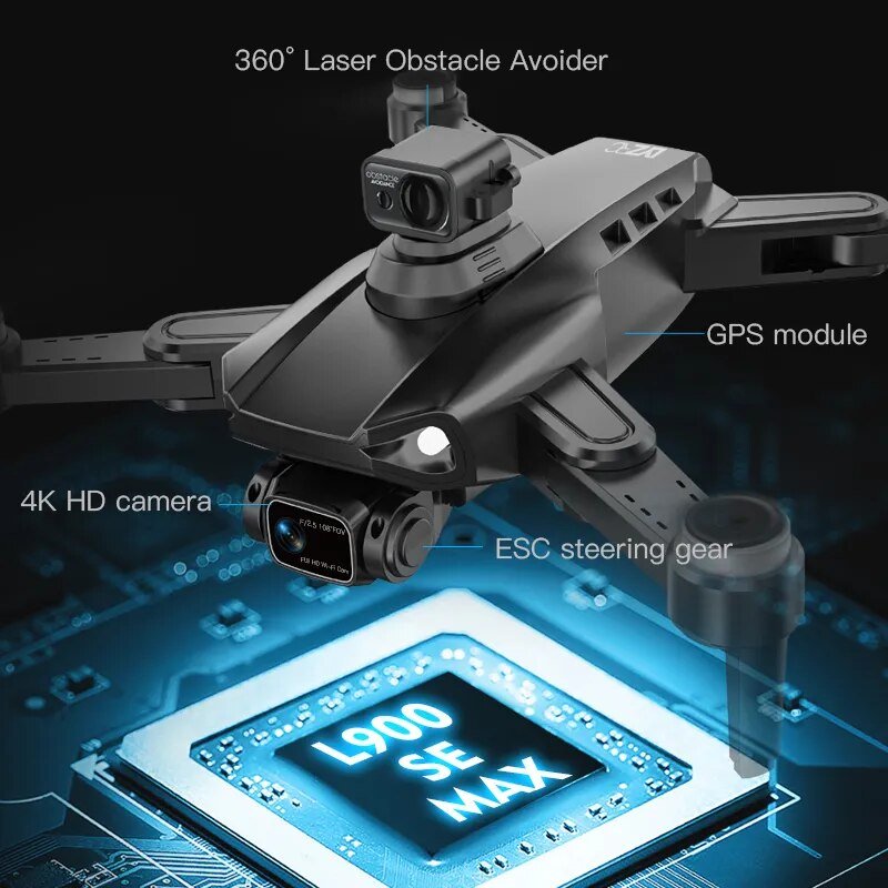 L900 Pro SE Max GPS Drone - 4K Camera, 5G Wifi FPV, Foldable RC Quadcopter