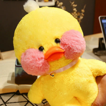 30cm Cute Cafe Duck, Soft Stuffed Animal Pillow Toy