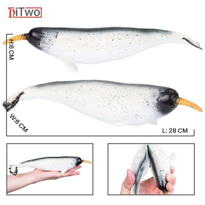 Large Soft Rubber Sea Life Figures - Whale & More, Educational Toy
