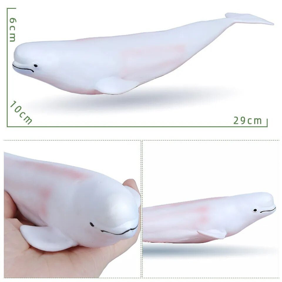 Large Soft Rubber Sea Life Figures - Whale & More, Educational Toy