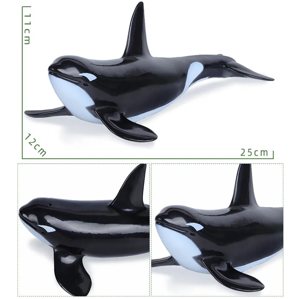 Large Soft Rubber Sea Life Figures - Whale & More, Educational Toy