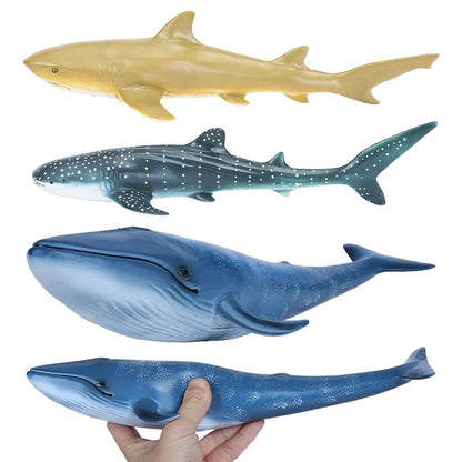 Large Soft Rubber Sea Life Figures - Whale & More, Educational Toy