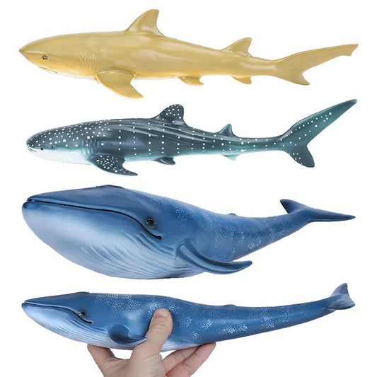 Large Soft Rubber Sea Life Figures - Whale & More, Educational Toy