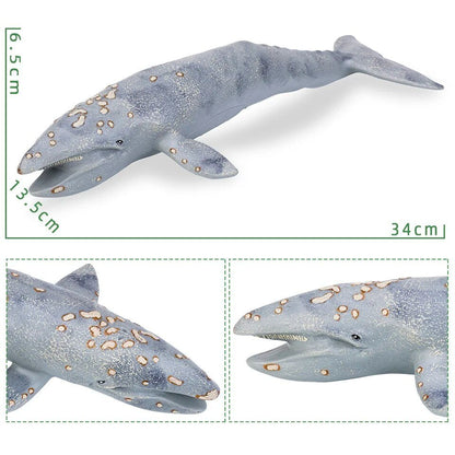 Large Soft Rubber Sea Life Figures - Whale & More, Educational Toy