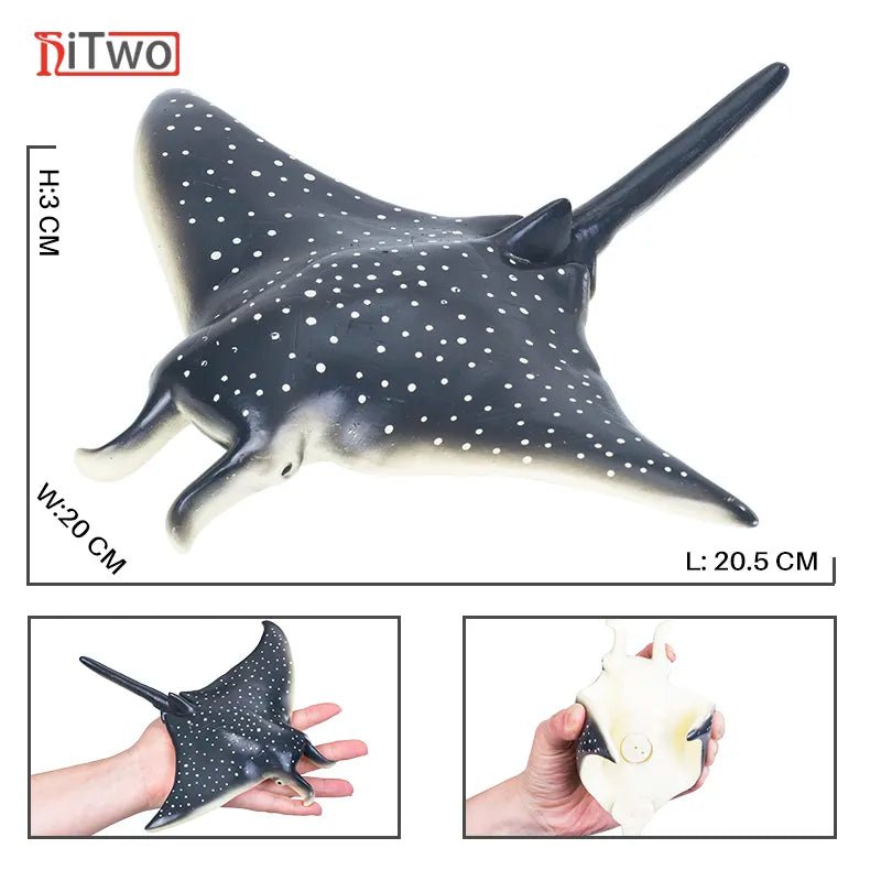 Large Soft Rubber Sea Life Figures - Whale & More, Educational Toy