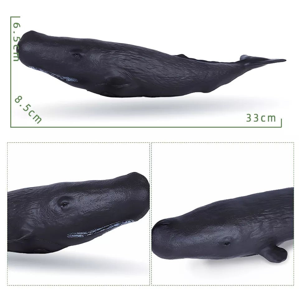 Large Soft Rubber Sea Life Figures - Whale & More, Educational Toy