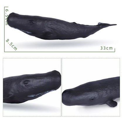 Large Soft Rubber Sea Life Figures - Whale & More, Educational Toy