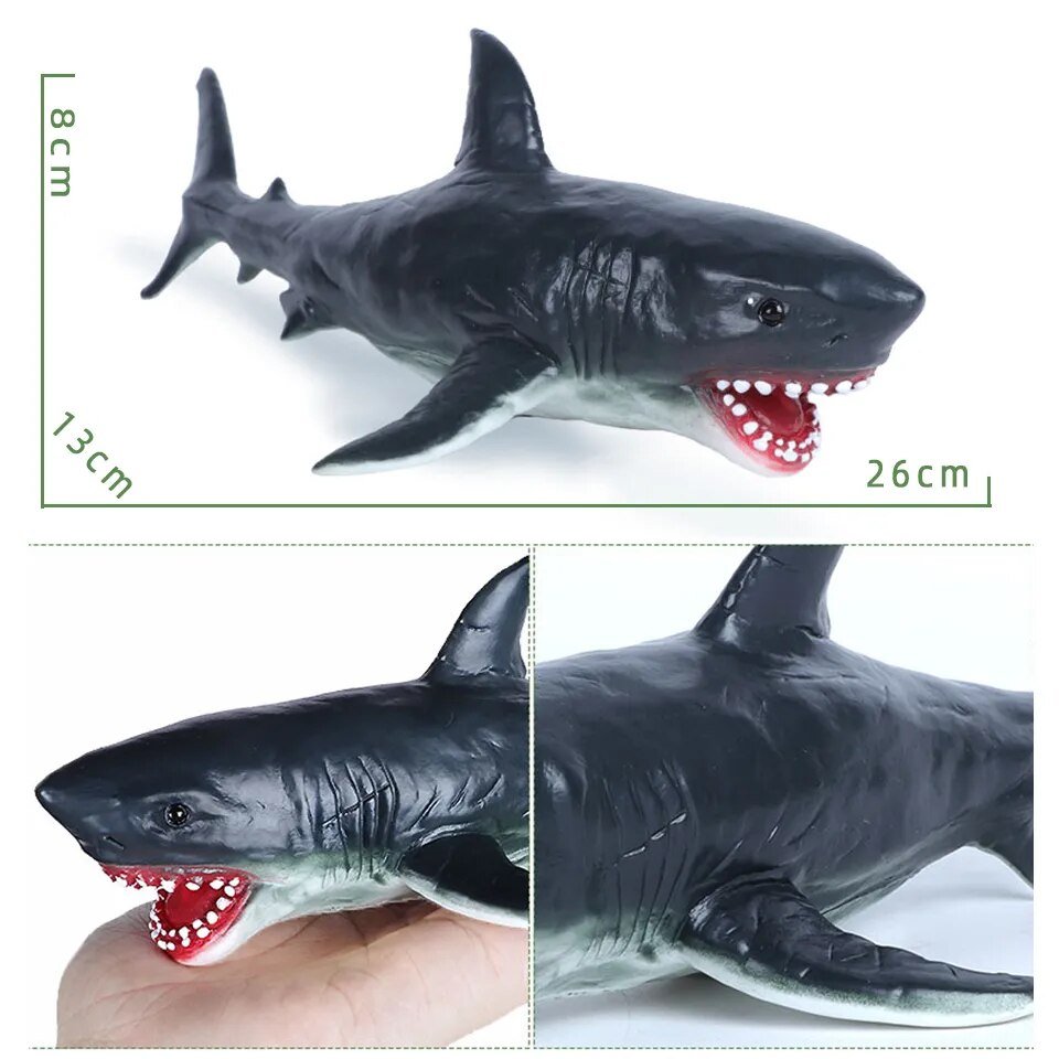 Large Soft Rubber Sea Life Figures - Whale & More, Educational Toy