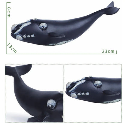 Large Soft Rubber Sea Life Figures - Whale & More, Educational Toy