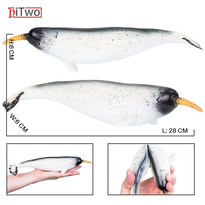 Large Soft Rubber Sea Life Figures - Whale & More, Educational Toy