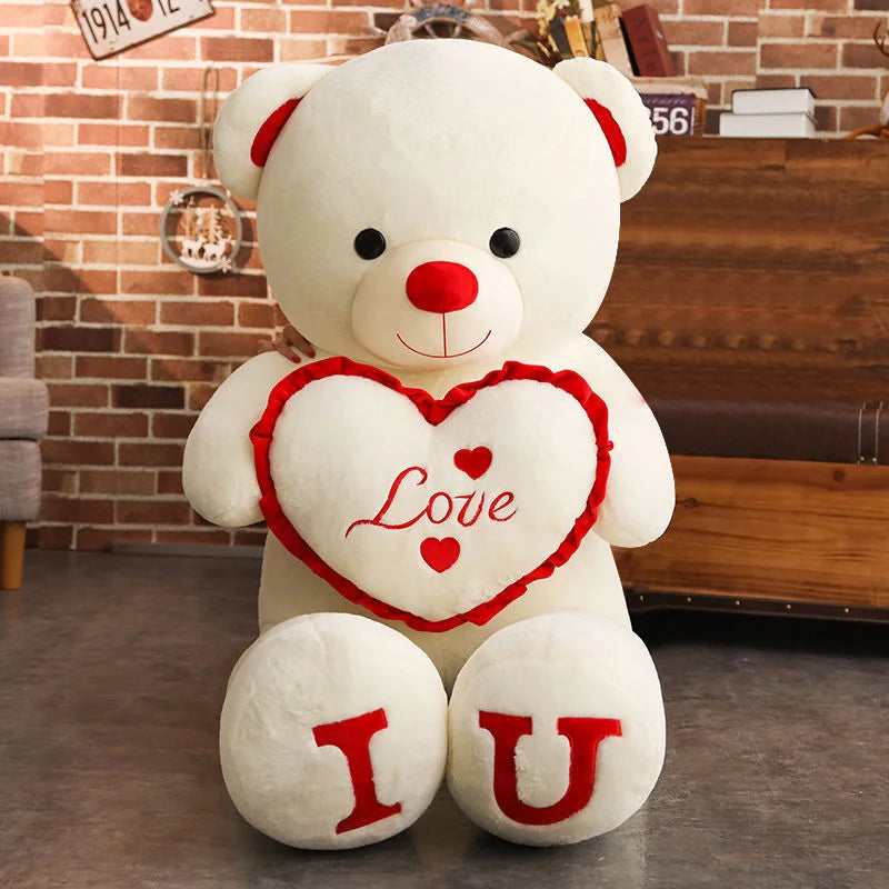 Big Pink Teddy Bear Plush (80/100 cm) – Ultra-Soft Gift