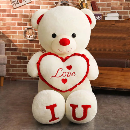 Big Pink Teddy Bear Plush (80/100 cm) – Ultra-Soft Gift