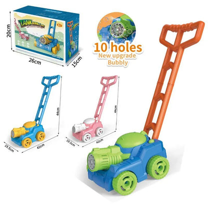 Automatic Lawn Mower Bubble Machine: Outdoor Toy for Kids