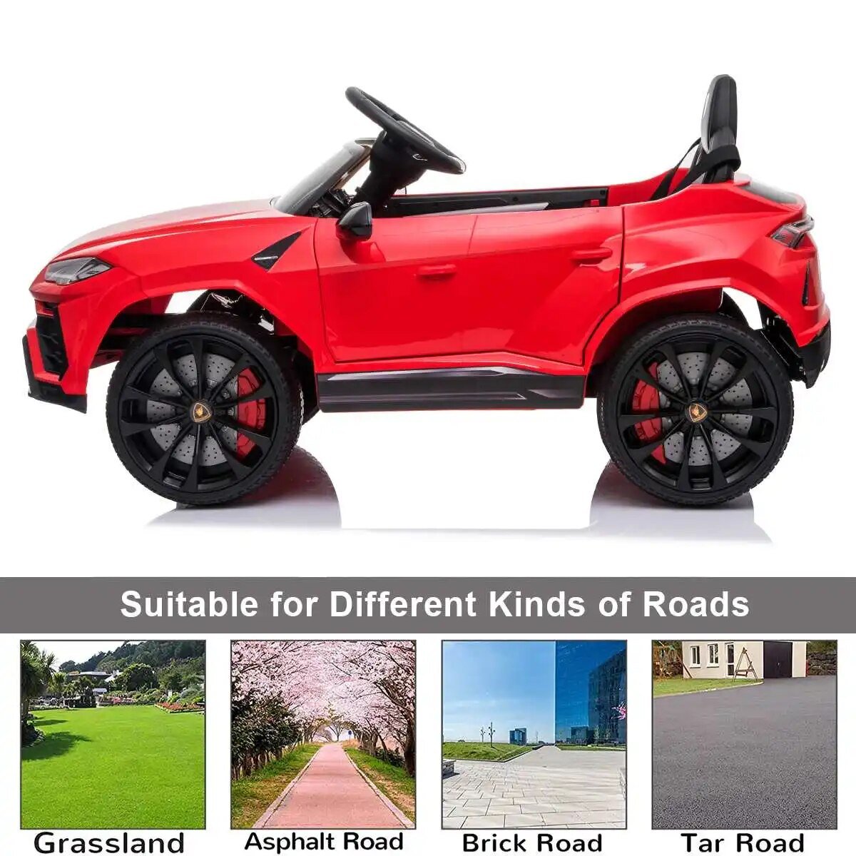 Kids' Electric Car with Remote - 4-Wheel LED & Music Ride-On