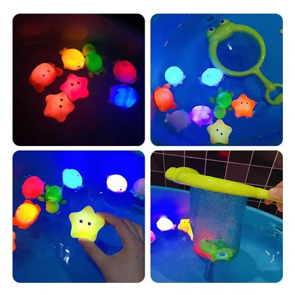 LED Light-Up Baby Bath Toys, Colorful Waterproof Bathtub Lights