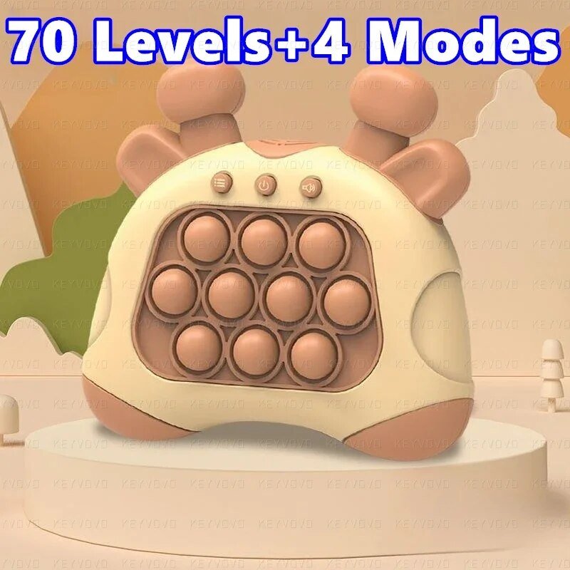 Electronic Pop Game Console - Light Up Bubble Fidget Toy