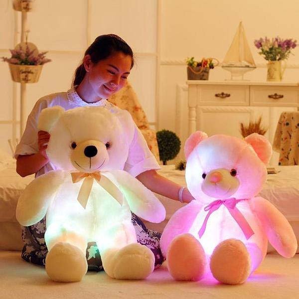 Creative Light Up LED Teddy Bear Stuffed Animals Plush Toy