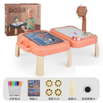 LED Projector Kids' Art Table - Educational Painting Board Toy