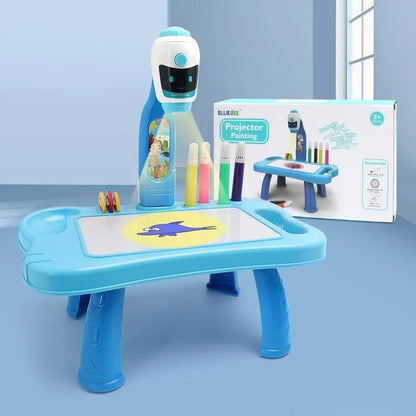LED Projector Kids' Art Table - Educational Painting Board Toy