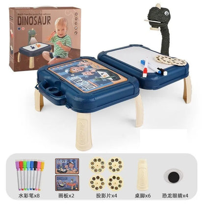 LED Projector Kids' Art Table - Educational Painting Board Toy