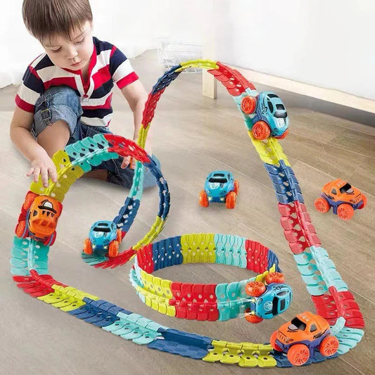 Changeable LED Race Track Set – DIY Railway Kit
