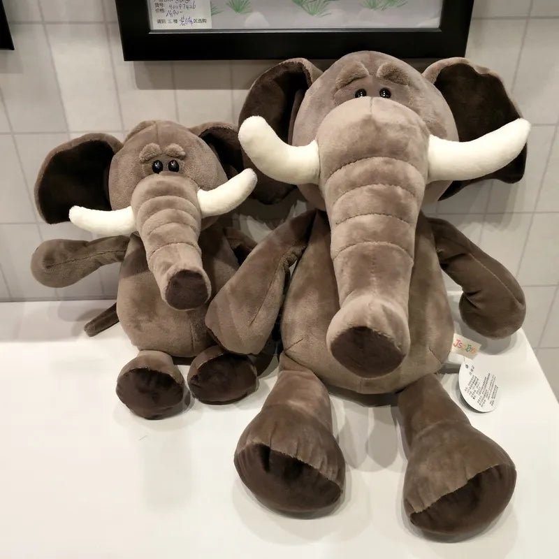 25cm Lifelike Forest Animal Plush Toys - Lion, Tiger, Elephant & More