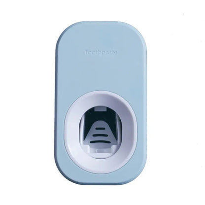 Auto Toothpaste Dispenser & Holder Set - Wall Mount, Dust-Proof