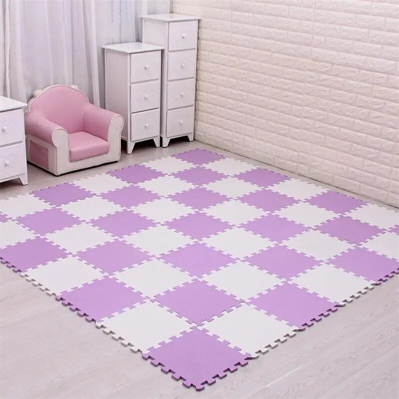 EVA Foam Baby Puzzle Play Mat - 29cm Interlocking Tiles for Kids