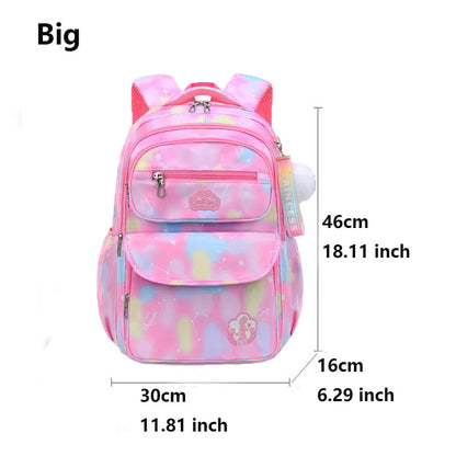 Pink Kawaii Girls School Backpack (Waterproof, 7–13Y)