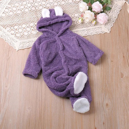 Autumn Cartoon Long-Sleeve Romper: Toddler Kids Playsuit 0-24M