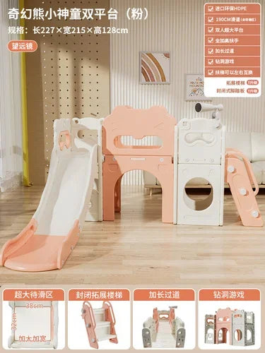 Extended Indoor Kids Slide – Safe Home Playground