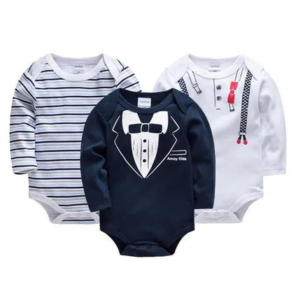 Kavkas 6PC Long Sleeve Bodysuits - 100% Cotton, 0-12M