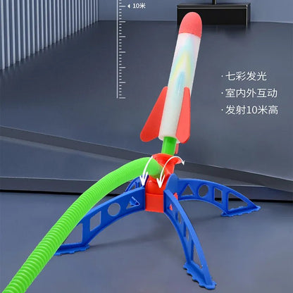 Luminous Rocket Outdoor Toy - Interactive Flying Fun for Kids