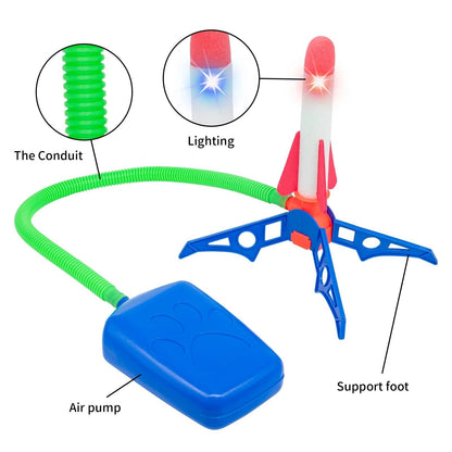 Luminous Rocket Outdoor Toy - Interactive Flying Fun for Kids