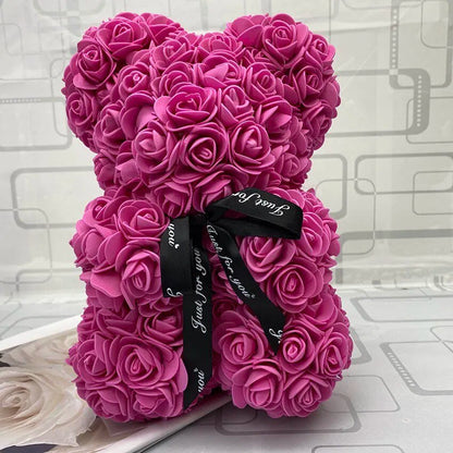 25cm Red Rose Teddy Bear - Ideal Valentine's Day & Christmas Gift