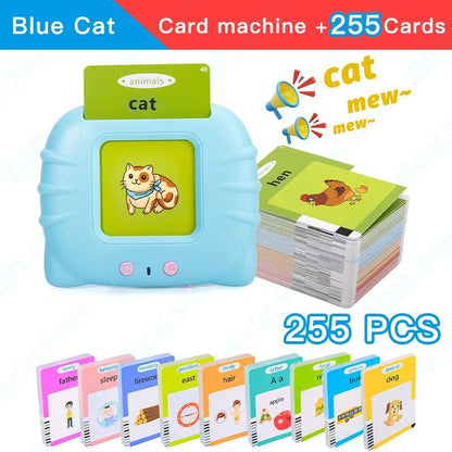 Montessori Audio Flash Cards: English Learning Electronic Book for Kids