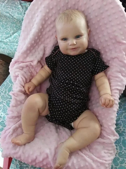 Maddie Reborn Doll, 50/60cm - Real Touch, Hand-Drawn Hair, High-Quality Handmade