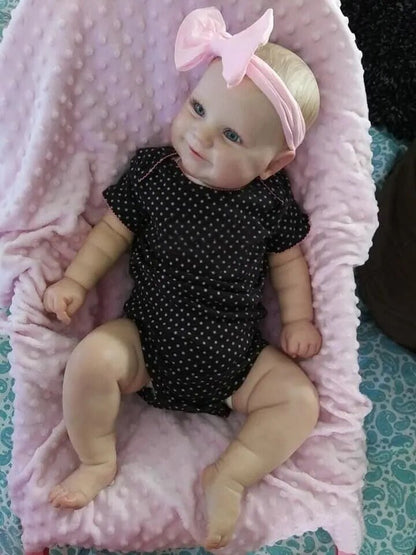 Maddie Reborn Doll, 50/60cm - Real Touch, Hand-Drawn Hair, High-Quality Handmade