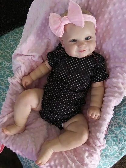 Maddie Reborn Doll, 50/60cm - Real Touch, Hand-Drawn Hair, High-Quality Handmade