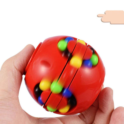 Magic Bean Puzzle Cube Spinner (3D Slide & Gyro Fidget)