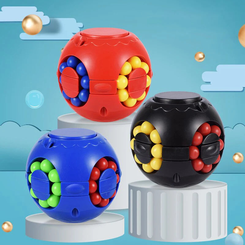 Magic Bean Puzzle Cube Spinner (3D Slide & Gyro Fidget)