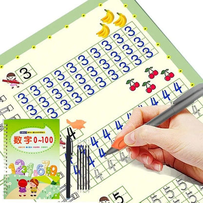 Sank French Magic Practice Book: Learn Letters, Numbers & Drawing for Kids