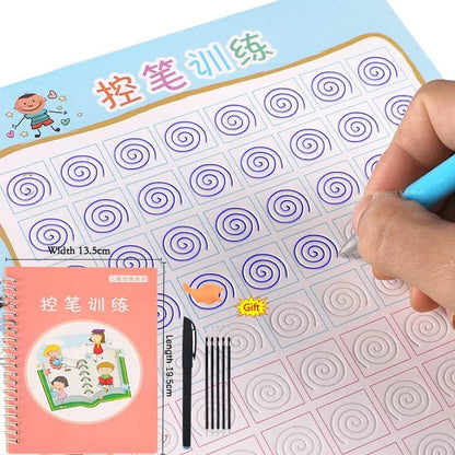 Sank French Magic Practice Book: Learn Letters, Numbers & Drawing for Kids