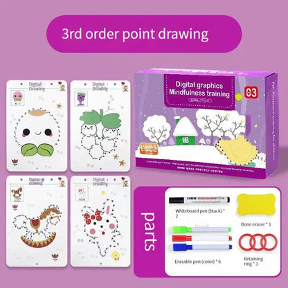 Magic Tracing Workbook Set: Reusable Practice Copybook with Pens & Eraser