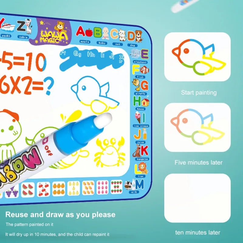 Magic Water Drawing Mat: Educational Coloring Toy