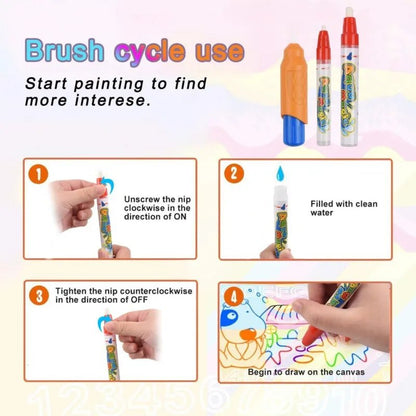 Magic Water Drawing Mat: Educational Coloring Toy