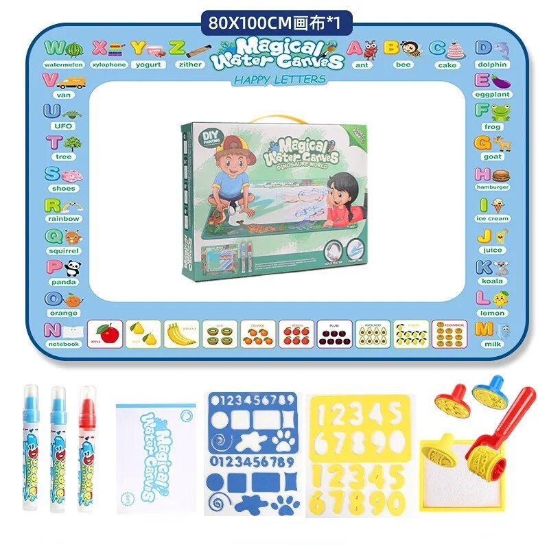 Magic Water Drawing Mat: Educational Coloring Toy