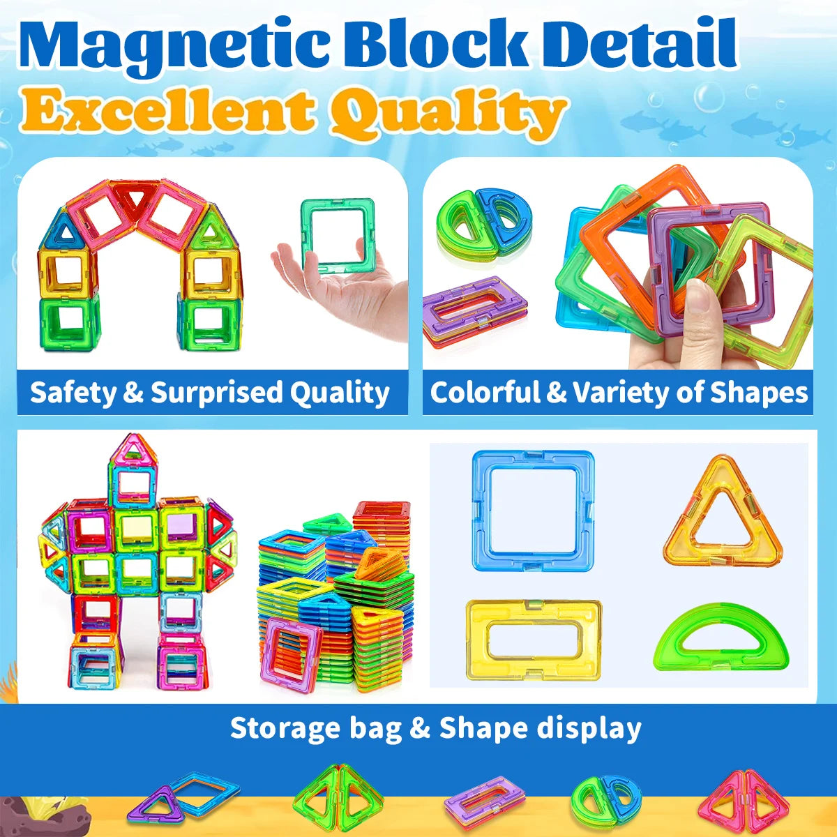 Magnetic Building Blocks – Medium Size STEM Construction Set