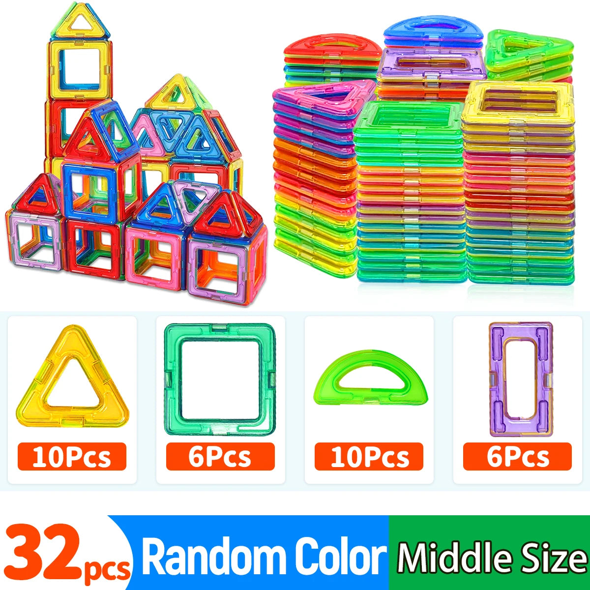 Magnetic Building Blocks – Medium Size STEM Construction Set